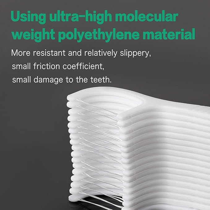 FAMILIFE Dental Floss Picks, Double Line Flossers 200 Count, Unwaxed Flossing Thinner and Tougher Unflavored Threader Flosser with 4 Travel Cases