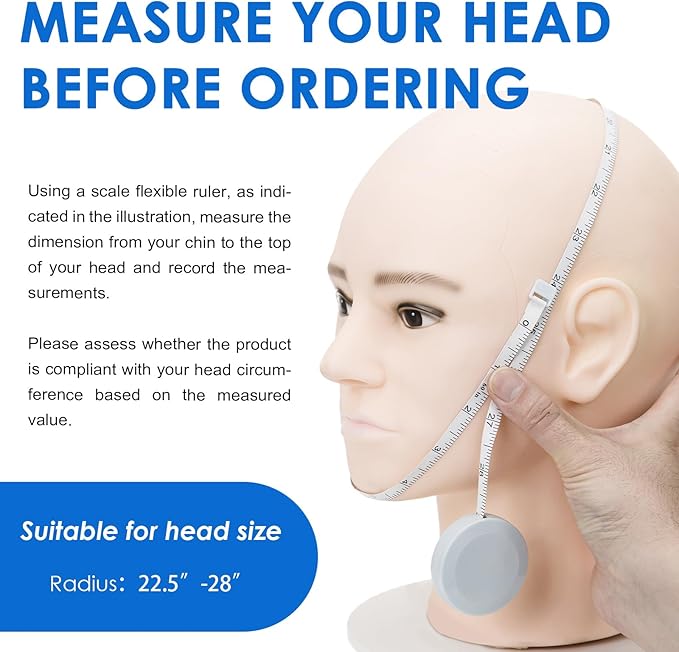 Forzacx Chin Strap for Cpap Users Anti Snoring Devices 2 Pack - Breathable Cpap Chin Strap Snoring Solution, Effectively Reduce Snoring, Non-Stick Hair, Don't Fade - Black