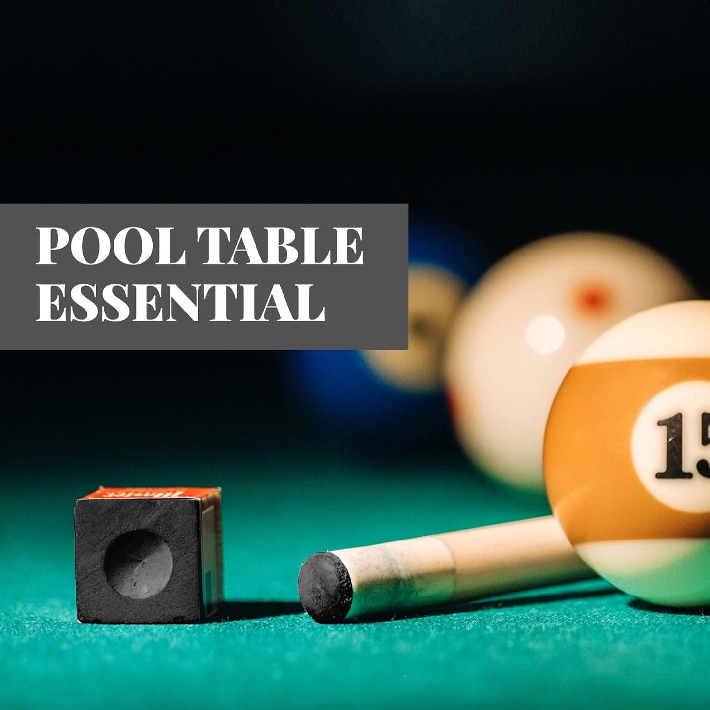 Junkin Pool Chalk Cubes Billiard Cue Pool Stick Chalk Table Accessories for Clubs Bars Home