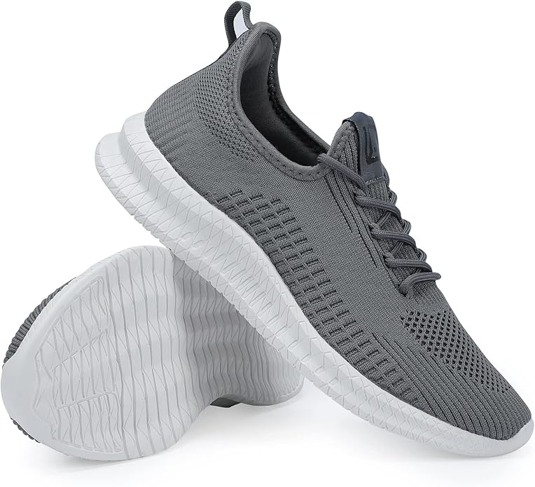 LCGJR Men's Running Shoes Ultra Lightweight Breathable Comfortable Walking Shoes Casual Fashion Sneakers Mesh Workout Shoes