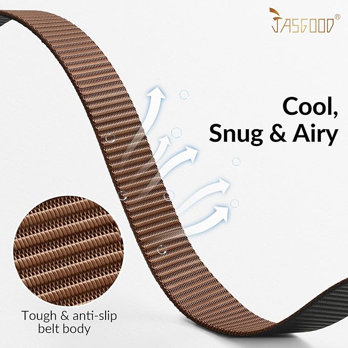 JASGOOD Nylon Canvas Breathable Military Tactical Men Waist Belt With Plastic Buckle