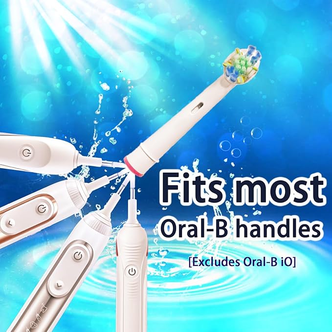 Replacement Heads Compatible with Oral B Braun,16-Pack Professional Electric Toothbrush Heads Brush Heads Compatible with Oral B, Replacement Heads Refill 7000/Pro 1000/9600/500/3000/8000