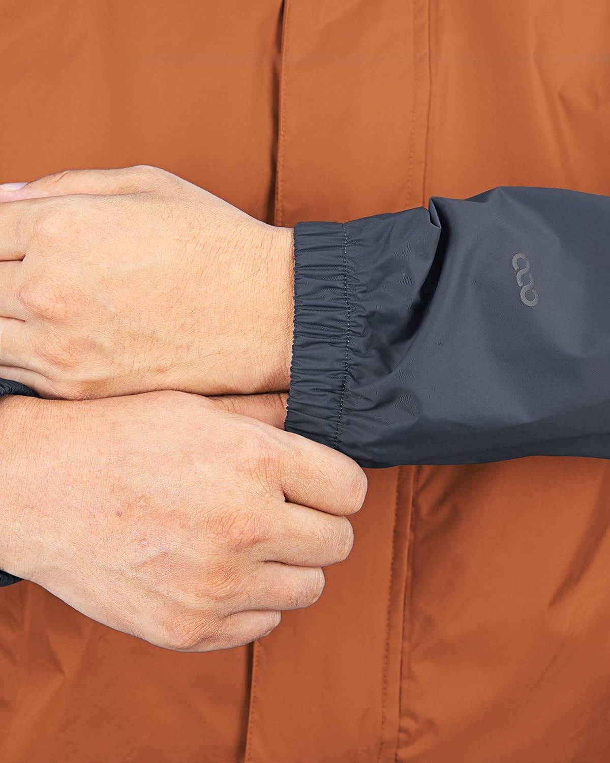 33,000ft Packable Rain Jacket Men's Lightweight Waterproof Rain Shell Jacket Raincoat with Hood for Golf Cycling Windbreaker