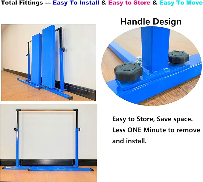 4FT/5FT Gymnastic Bar Set Gymnastics Horizontal Bar Gymnastics Kip Bar for Kids Home Use