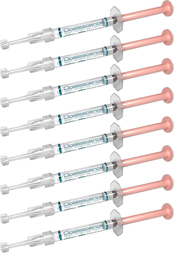 Opalescence 35% with PF Gel Syringes Teeth Whitening - (8 Syringes) Refill Kit Carbamide Peroxide. Made by Ultradent, in Melon Flavor. Tooth Whitening Refill Syringes 5404-4