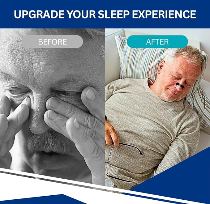 Nasal Strips for Better Breathing, 60 Count Strong Hold Nose Strips for Day & Night Use, Sweat Resistant, Comfortable Fit, Helps Reduce Snoring Sounds & Support Clear Breathing