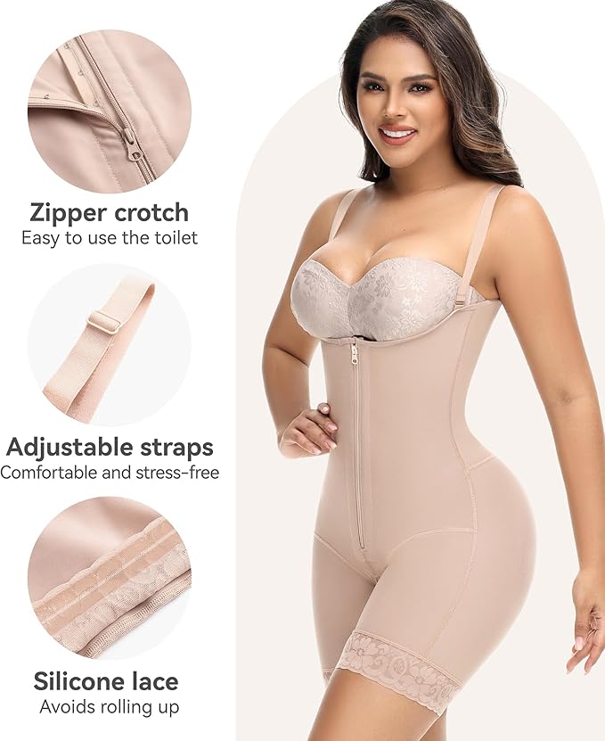 M MYODRESS fajas colombianas moldeadoras shapewear tummy control body shaper stage 2 compression garment