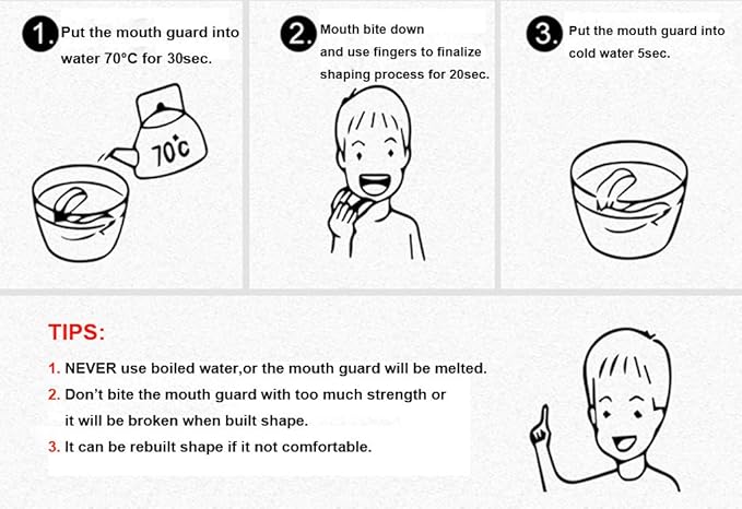 4 Set Mouldable Sports Mouth Guards for Adults & Kids(Age 8-12),Tooth Protector for Taekwondo Football,Basketball,Boxing,Wrestling,Kickboxing - BPA Free (Multi-Color)