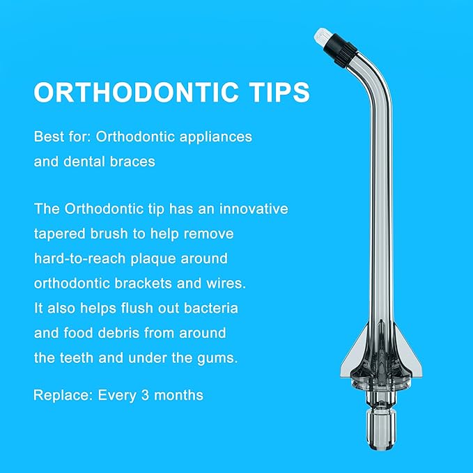 Water Dental Flosser Tip Replacement Heads Oral Irrigator Refill Heads Jet Tips,Only Compatible Water Flosser COSLUS C20 (F5020E), E40 (WFP14), C31 (F5023), C50, and C51