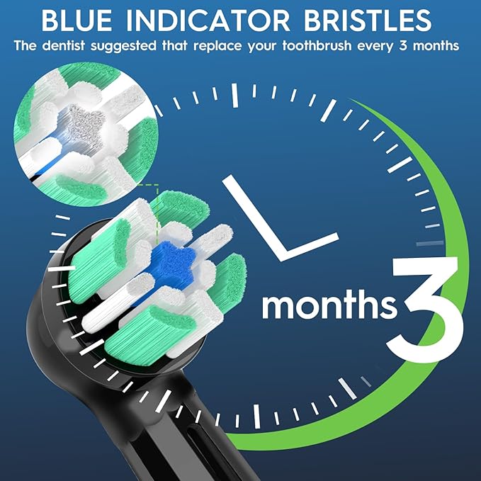 10 Pcs IO Replacement Heads Compatible with Oral B IO 2/3/4/5/6/7/8/9/10 Series Electric Toothbrush, Brush Heads Compatible with Oral B IO for Teeth Cleaning and Gum Protection (Black)