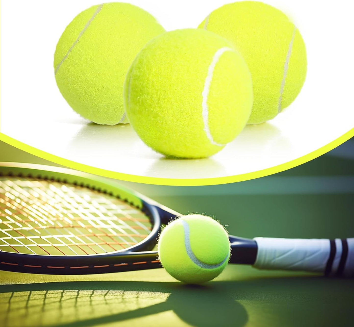 24 Pack Tennis Balls, Training Tennis Balls, Pet Dog Playing Balls, Practice Tennis Balls with Mesh Bag for Transport and Beginner Training