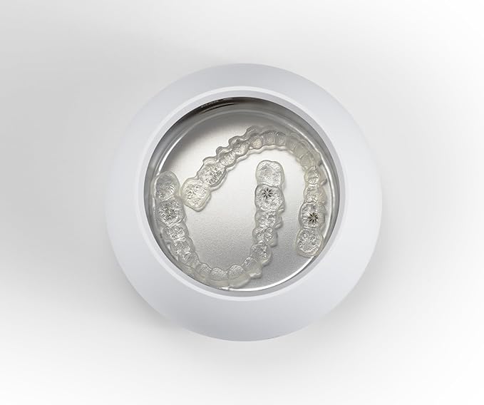 Invisalign Ultrasonic Cleaner | Powered by Zima Dental | Aligner and Retainer Cleaner | Arctic White