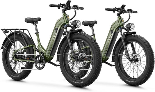 M1 Pro Electric Bike, 1800W Peak Motor Electric Bike for Adults, 48V 17.5Ah, 26'' x 4.0'' Fat Tire Electric Mountain Bike, Ebike with 85 Miles, 36MPH, 7 Speed 110Nm and Dual Suspension