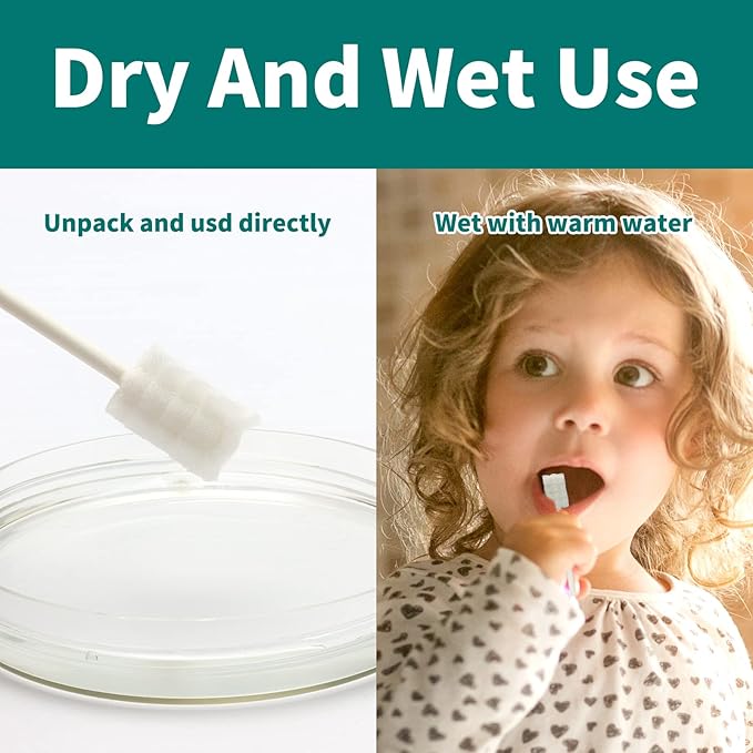 Baby Tongue Cleaner Toothbrush 30Pcs Disposable Infant Tooth Brush Clean Baby Mouth with 2Pcs Finger Toothbrush Oral Cleaning Stick Gauze Cleaner Stick Dental (Pink, 30 Piece Assortment)