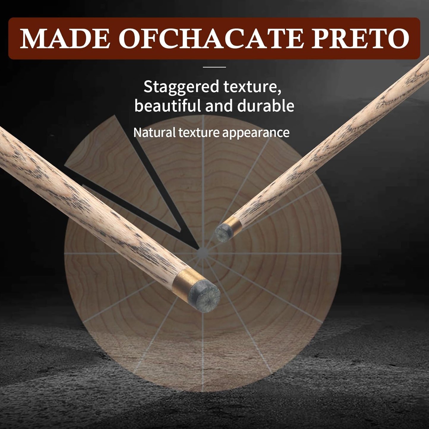 Kmise Pool Cue Set of 3, 57-inch Cue Sticks with 9.5mm Pro Tips, Splicing Process, Handmade from Premium Wood, Pool Sticks for Adults, for Men and Women, Bar Home Taple Sports