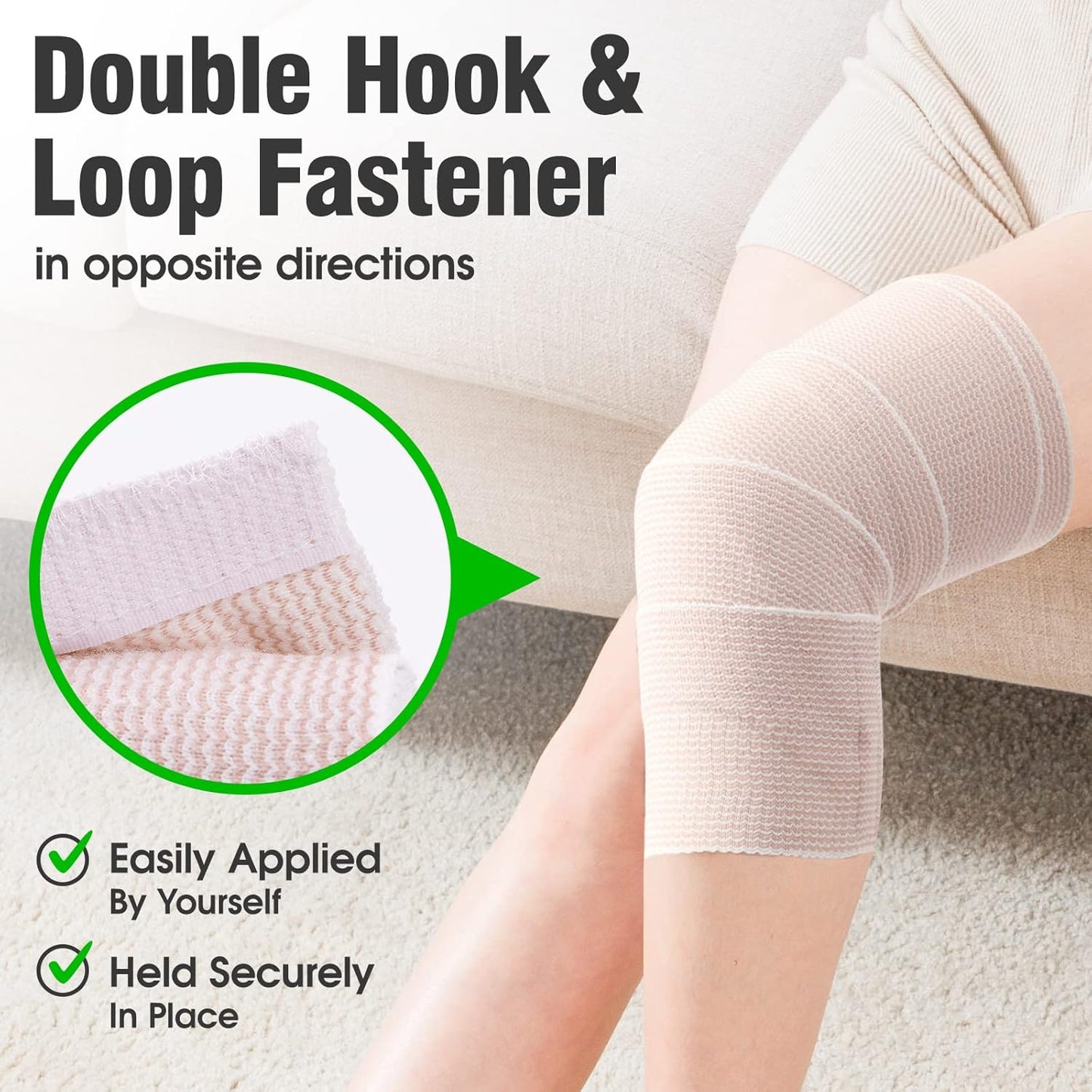 8 Pack Elastic Bandage Wrap | 6" Wide Medical Bandage Wrap with Hook-and-Loop Fasteners on Both Ends Compression Wrap for Wounds Latex Free Stretch Bandage for Foot Arm Hand Ankle Injury