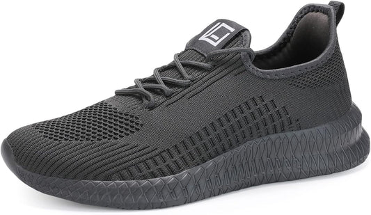 LCGJR Men's Running Shoes Ultra Lightweight Breathable Comfortable Walking Shoes Casual Fashion Sneakers Mesh Workout Shoes