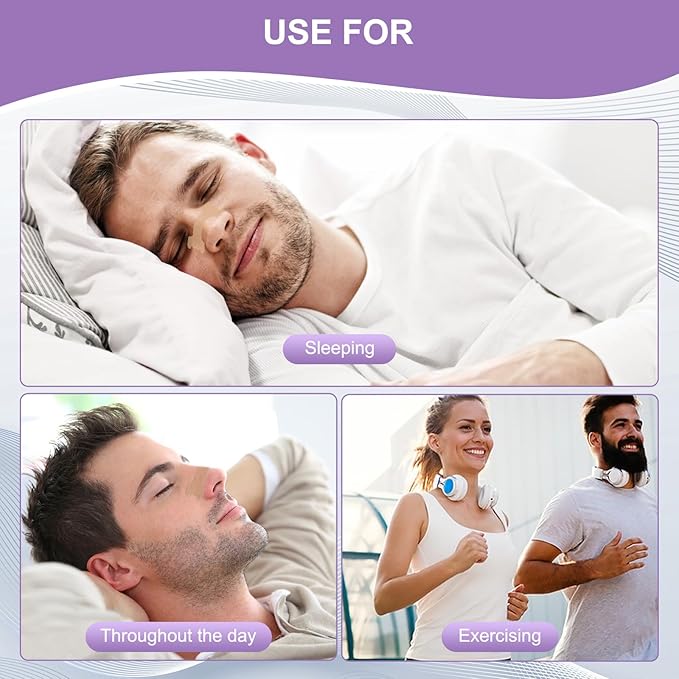 MQ 50ct Nasal Strips for Snoring Lavender Scent Nose Strips for Breathing Extra Strength Snore Strips to Open Nasal Passages, Relieve Nasal Congestion