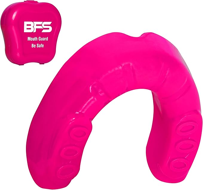 Sports Mouth Guard for Kids,Youth,Boys,Girls,Child Teen Mouthguard with Case (BPA Free) for Boxing, Martial Arts,MMA Karate,Lacrosse,Football,Soccer and All Contact Sports (Pink)