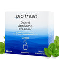 Ola Fresh Dental Appliance Cleanser, Professional Denture and Retainer Powder Cleanser (Mint Essence Flavor, 24 Packets, 6 Month Supply)