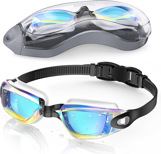 Aegend Swim Goggles, Swimming Goggles No Leaking Full Protection Adult Men Women Youth