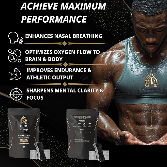 [CHM] Nasal Strips for Snoring - Effective Snoring Solution to Improve Breathing, Nasal Congestion, and Sleep - Breathe Right Nose Strips with Hypoallergenic, Sweatproof Adhesive for Enhanced Airflow