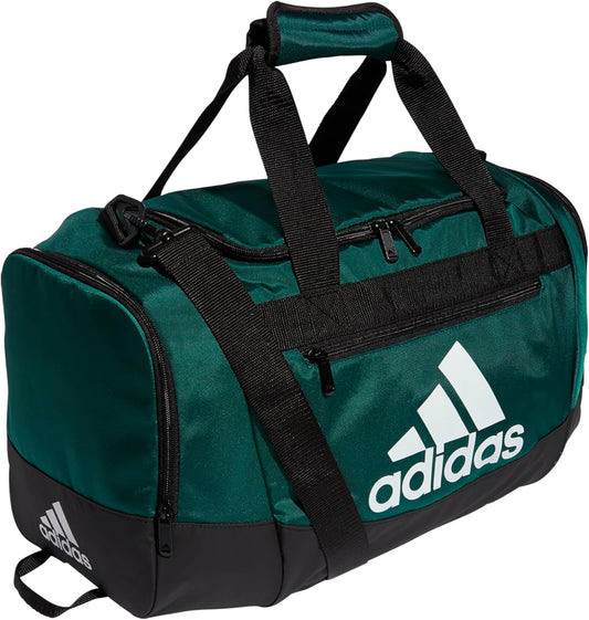 adidas Unisex Defender 4.0 Gym Duffel Bag for Men and Women, Team Dark Green, Small (38L)
