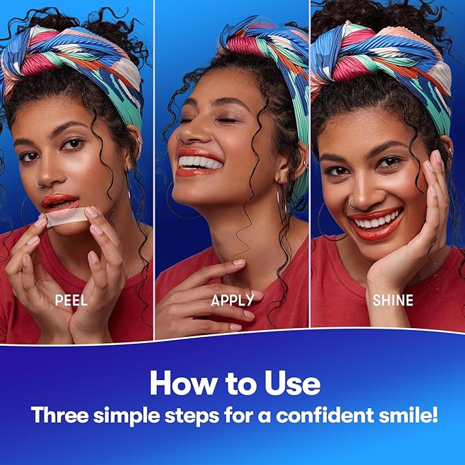 MySmile Teeth Whitening Strips, Hydroxyapatite-Infuse White Strips, Non-Sensitive Teeth Whitening with Soothing Natural Ingredients, Enamel-Safe, Residue-Free, Non-Slip, 14 Treatments Kit (28 Count)