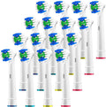 Replacement Brush Heads Compatible with Oral B Electric Toothbrush Replacement Heads Precision Brush Heads Refills for Oralb Braun Pro 1000 Sonic Clean Soft Sensitive Precision More (16 Pk)