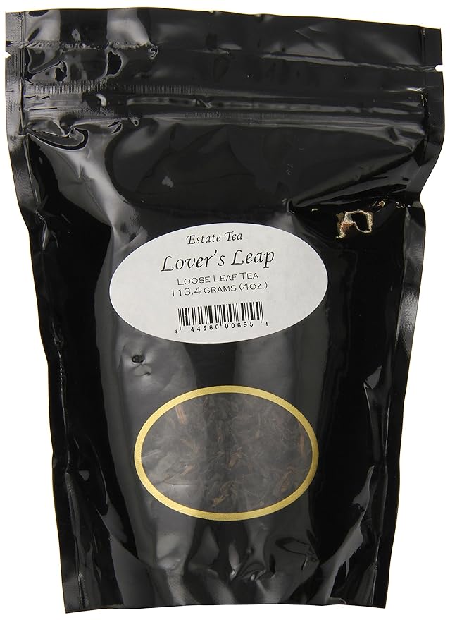 Lover's Leap Estate Loose Leaf Tea 4oz | High Grown Ceylon Black Tea from Nuwara Eliya | Floral and Light Flavor | Ethical Tea Partnership Estate | Premium After Dinner Brew