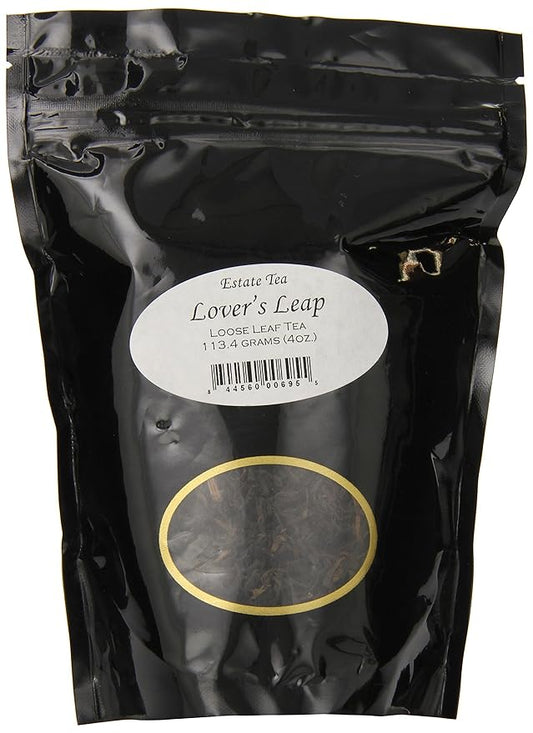 Lover's Leap Estate Loose Leaf Tea 4oz | High Grown Ceylon Black Tea from Nuwara Eliya | Floral and Light Flavor | Ethical Tea Partnership Estate | Premium After Dinner Brew