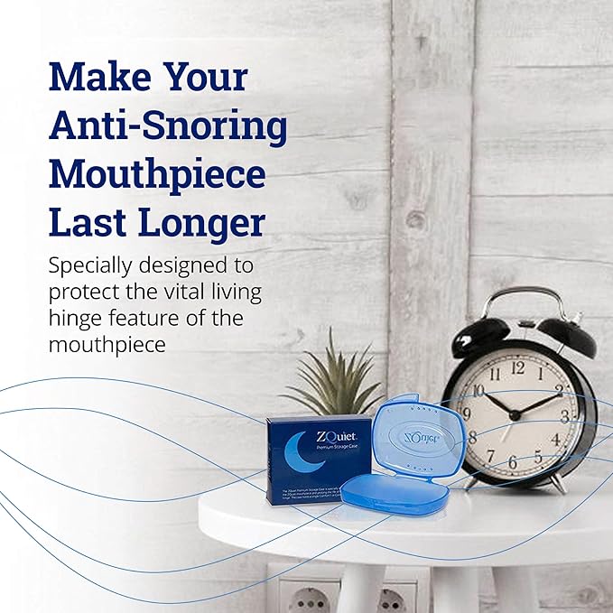 ZQUIET Premium Storage Case for ZQuiet Anti-Snoring Mouthpiece (Device NOT Included) – Durable, Protective, Ventilated, and Convenient for Everyday Storage and Travel