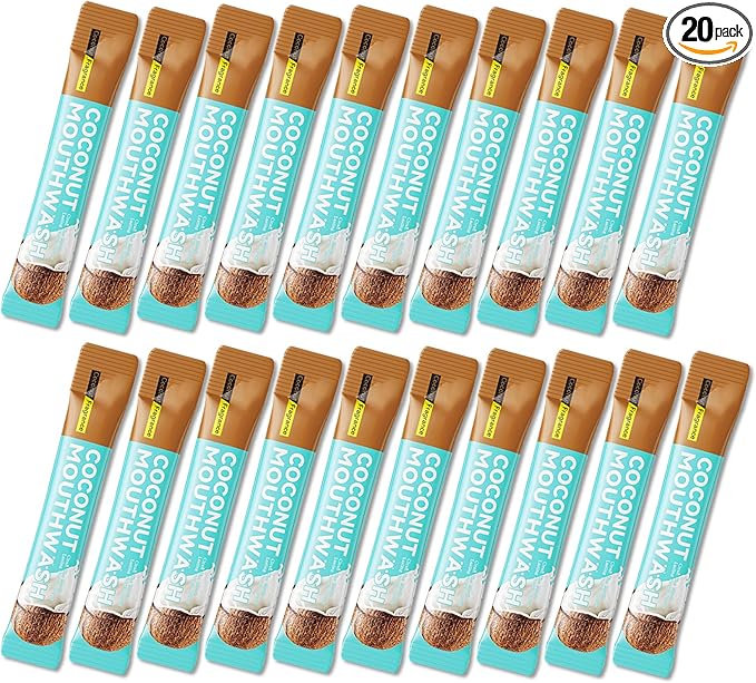 Travel Size Mouthwash,Mini Mouthwash Travel Size Bulk Portable Mouth Wash Set,Individual Small Travel Mouth Wash Packets for Fresh Breath(Pack of 20) G