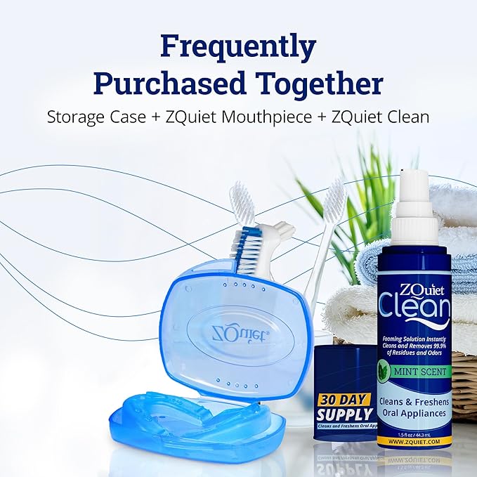 ZQUIET Premium Storage Case for ZQuiet Anti-Snoring Mouthpiece (Device NOT Included) – Durable, Protective, Ventilated, and Convenient for Everyday Storage and Travel