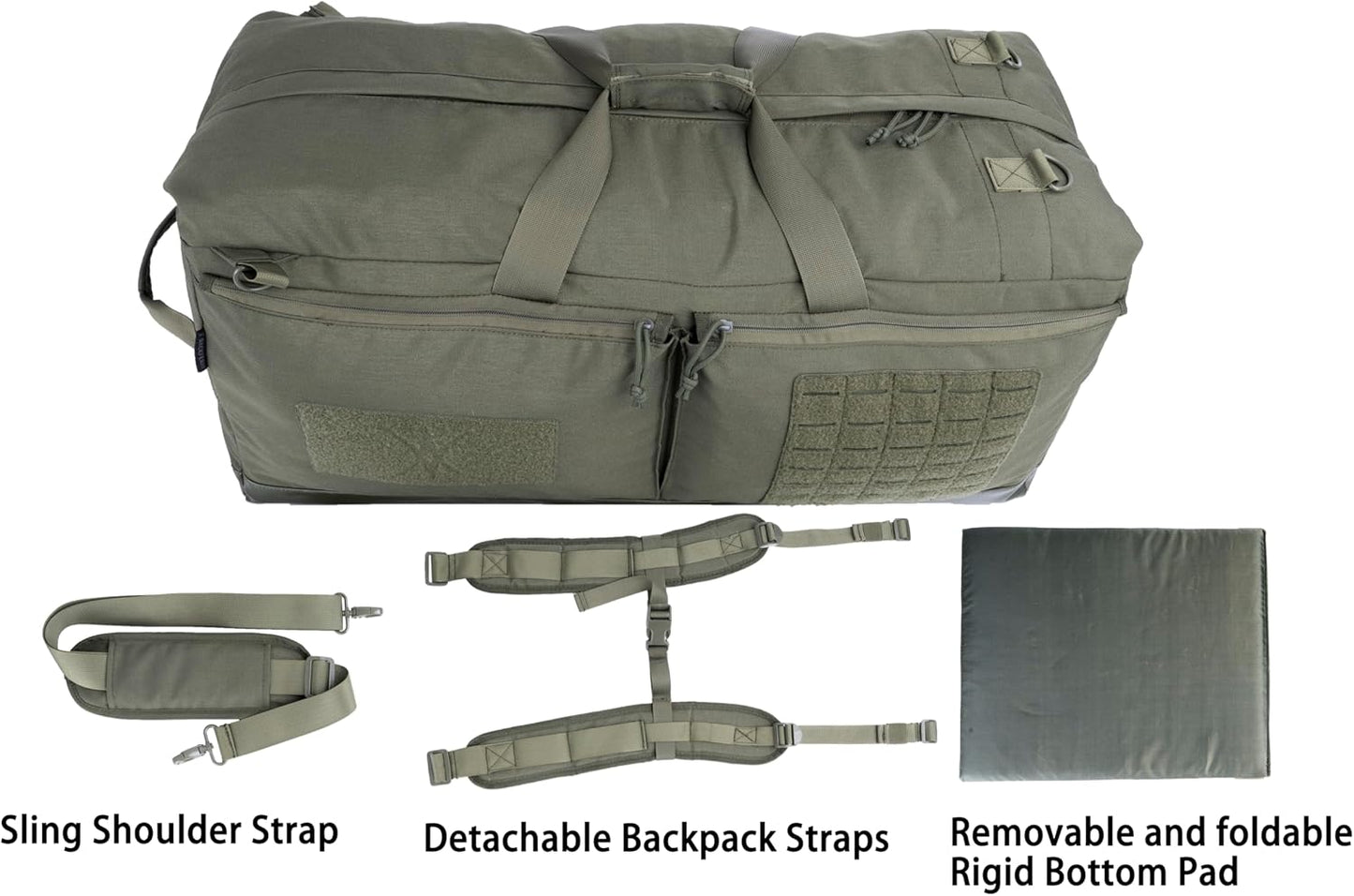 Large Military Tactical Duffle Bag Duffel Backpack for Special Work,Sports,Traveling,Camping 85L