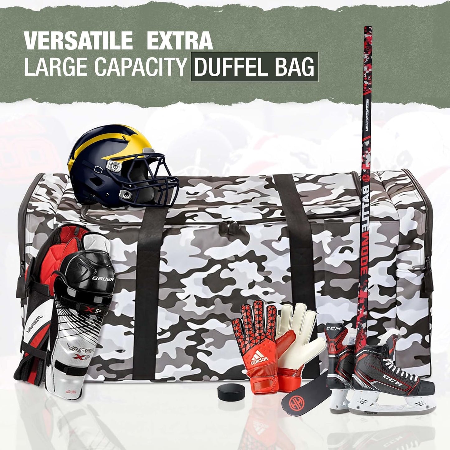 Jetstream Heavy Duty Multi Pocket Durable Sports Gym Equipment Travel Duffel Bag