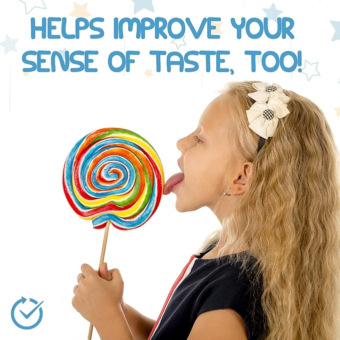 Kids Tongue Scraper or Cleaner Set – BPA-Free Plastic Dental Scrapers Helps Freshen Bad Breath, Remove Gunk – Multicolored with Easy-to-Grasp Handles and Brush Covers by 55Dental, Ages 2+ (Orange)