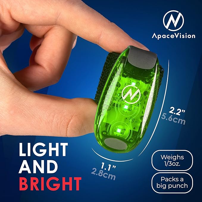 LED Safety Light (2 Pack) - Clip On Strobe/Running Lights for Runners, Dog, Bike, Walking, Boat, Kayak, Stroller and More - High Visibility Accessories for Your Reflective Gear, Bicycle