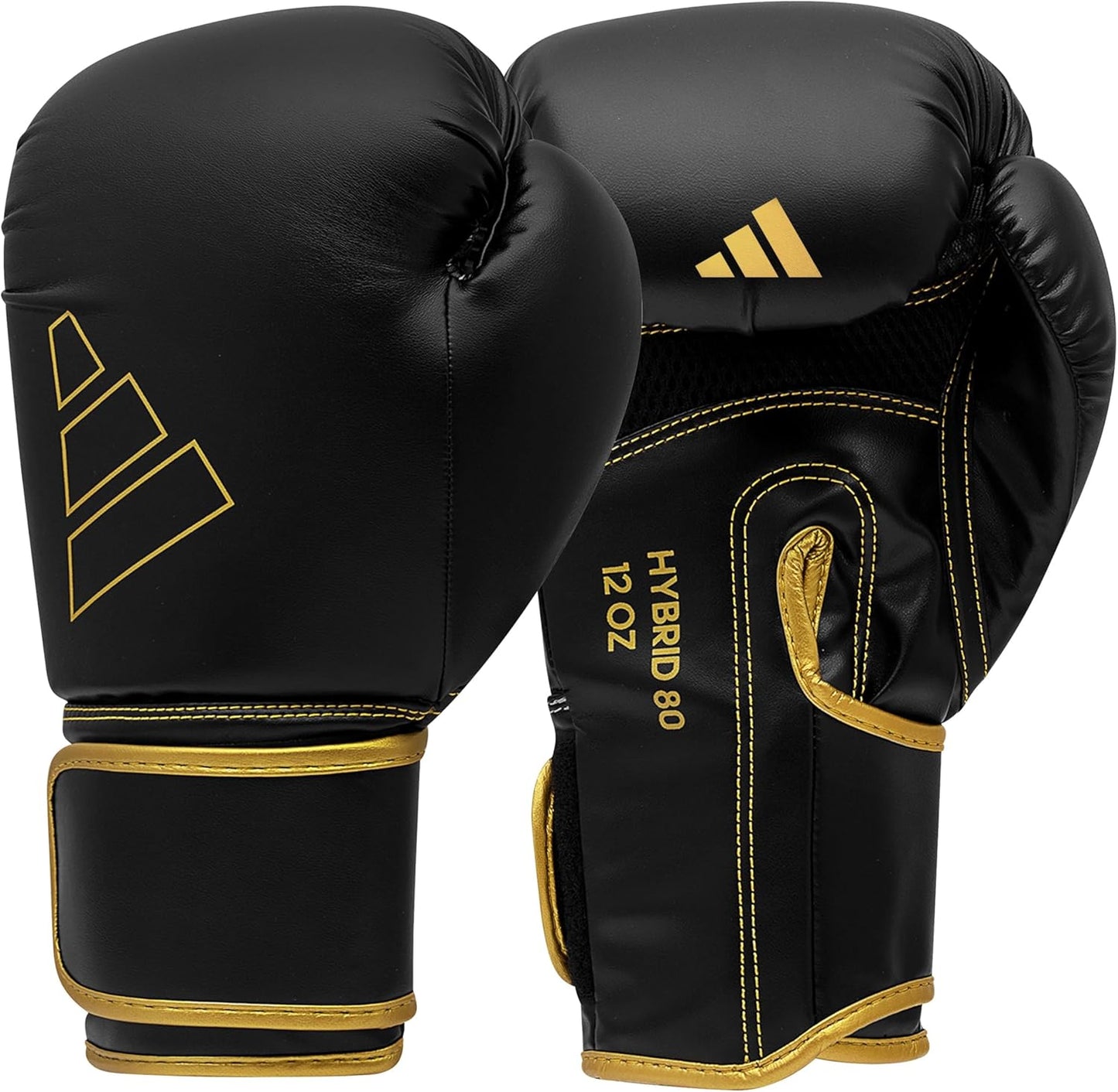 Adidas Hybrid 80 Boxing Gloves - Adult Boxing Gloves for Men & Women - Heavy Bag Gloves, Kickboxing Gloves for Women, MMA Sparring Gloves, Punching Bag Gloves for Men