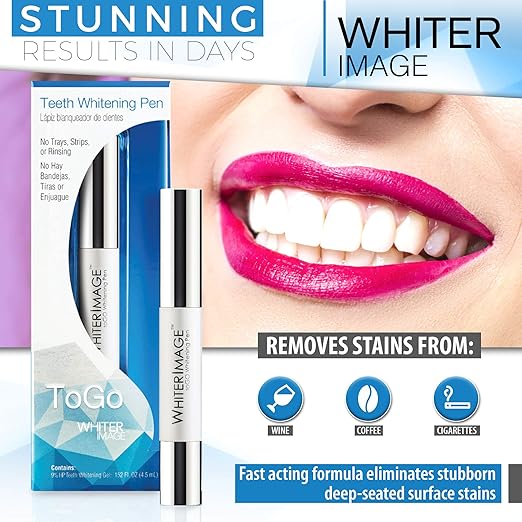 Togo Teeth Whitening Pen, Erases Stubborn Teeth Stains While Strengthening Enamel, Restorative Serum Gel That Reverses Enamel Damage from Bleaching