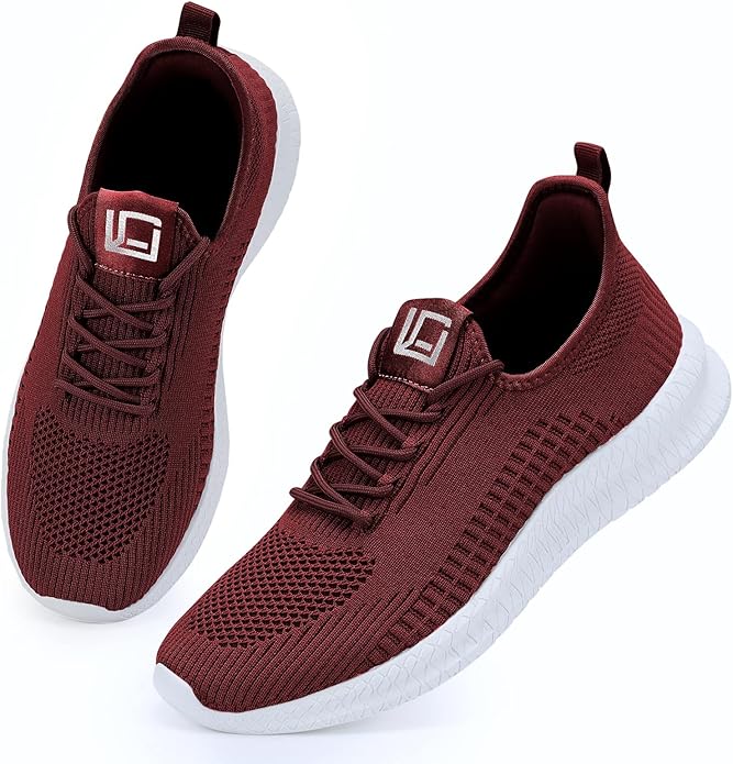 LCGJR Men's Running Shoes Ultra Lightweight Breathable Comfortable Walking Shoes Casual Fashion Sneakers Mesh Workout Shoes