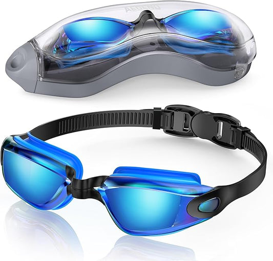 Aegend Swim Goggles, Swimming Goggles No Leaking Full Protection Adult Men Women Youth