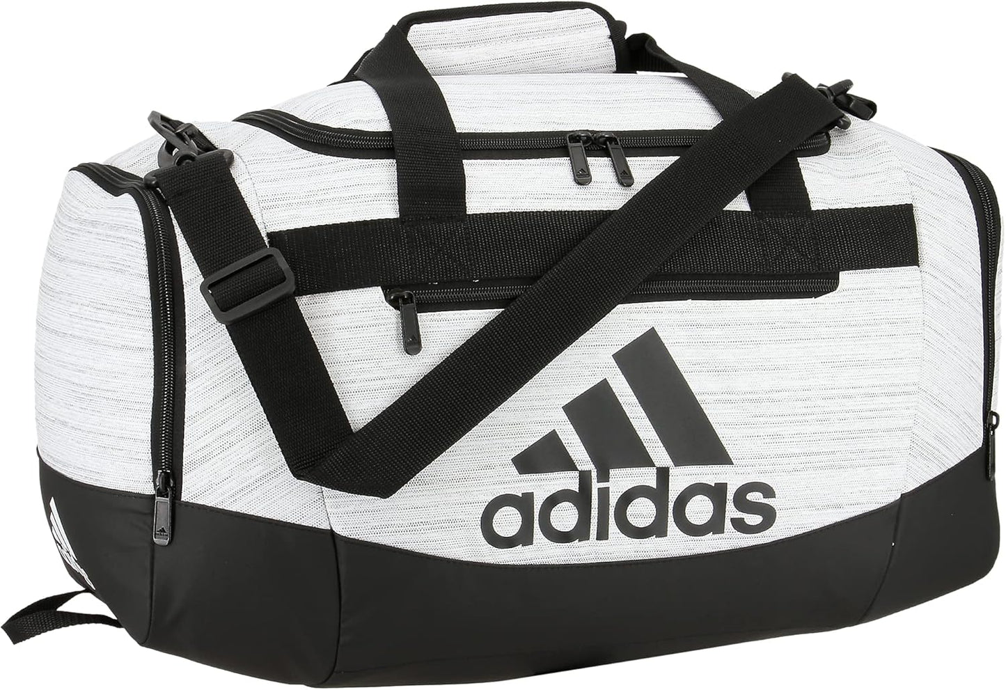 adidas Unisex Defender 4.0 Gym Duffel Bag for Men and Women, Two Tone White/Black, Small (38L)