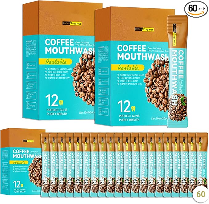 60PCS Travel Size Mouthwash,Portable Mini Mouthwash,Long-Lasting Freshness Travel Mouth Wash for Oral Care 07