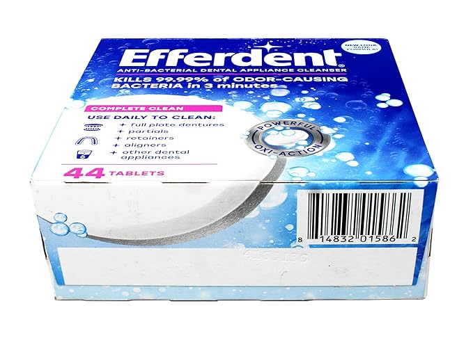 Efferdent Denture Cleanser Tablets 44 Count (Pack of 5)