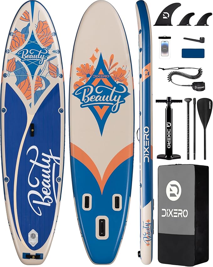 Inflatable Stand Up Paddle Board with SUP Accessories, Anti-Slip EVA Deck, 11'*33" Inflatable Paddle Boards for Adults & Youth of All Skill Levels