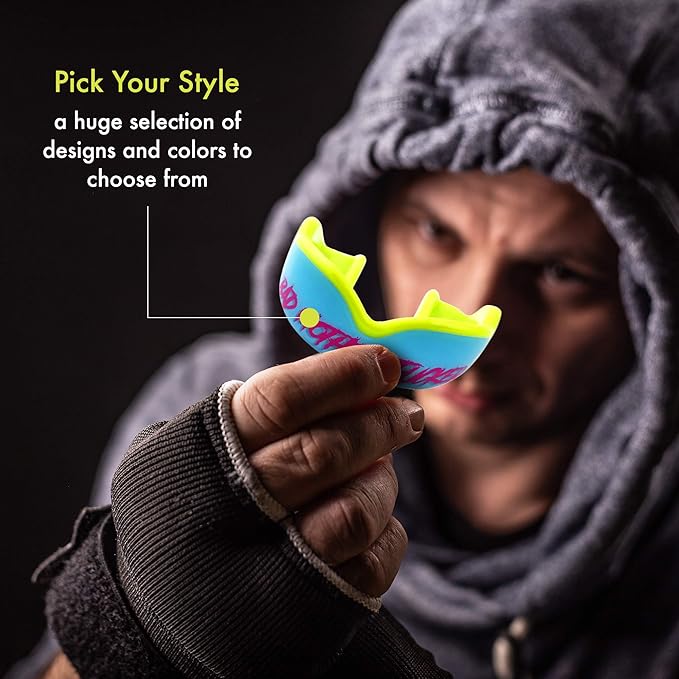 DAMAGE CONTROL High-Impact Mouth Guard – Sports Mouthguard for Boxing, Football, Hockey, Lacrosse & Basketball, Protects Teeth & Jaw, Protective Mouthpiece for Adults & Youth (Women, BMF 2.0)