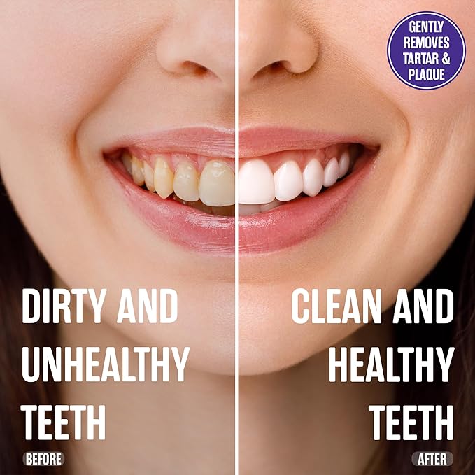 SprinJene Natural Sensitivity Relief, Fluoride Free Toothpaste for Sensitive Teeth (4 Pack) + Fluoride Free & Alcohol Free Mouthwash