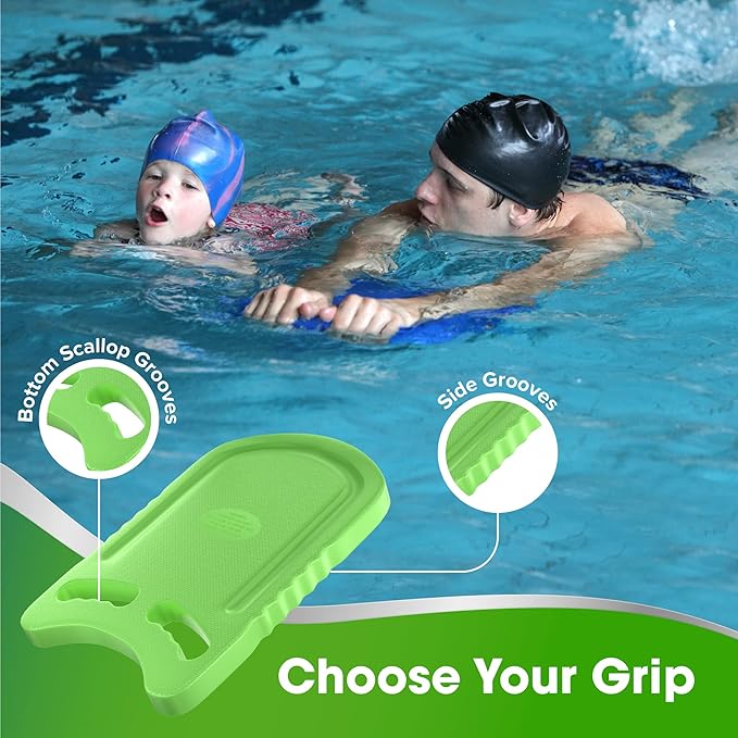 Kickboard Adult & Youth Swim Buoy Aid Leg Kick Exercise Training Float for Swimming Pool or Open Water Foam Equipment | High Buoyancy | Non-Slip | EVA Material & BPA Free