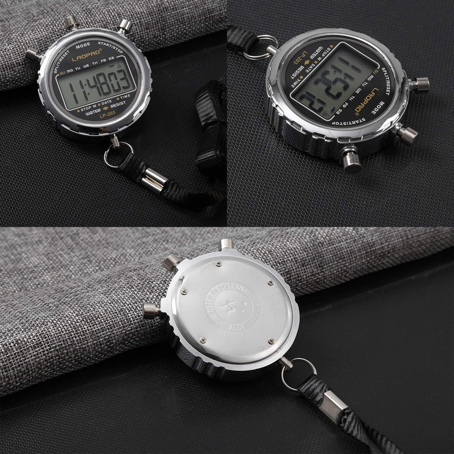 LAOPAO Melt Stopwatch, Clock Daily Rainproof Digital Timer for Sports Match,Competition,Coach,Referee,Training,Timing